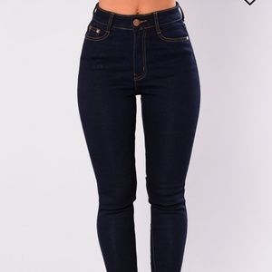 Denim high waist jeans